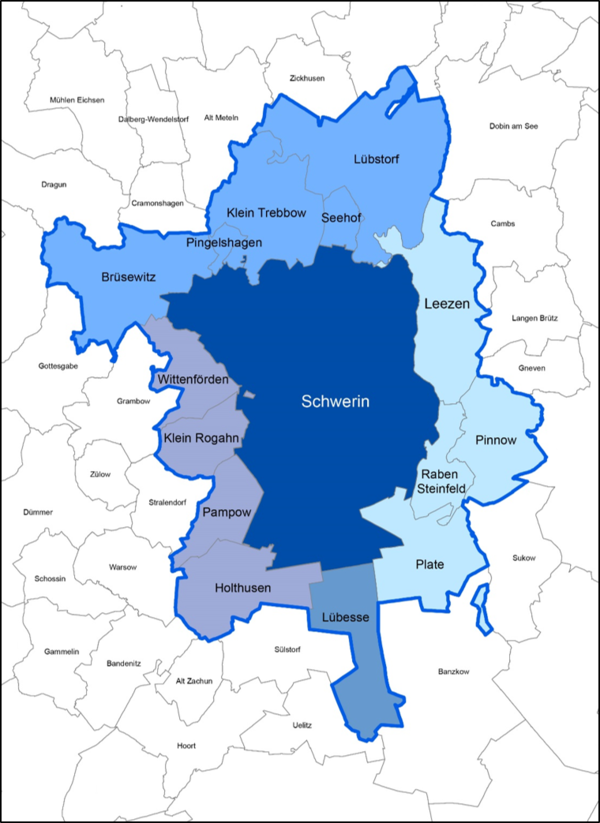 Karte SUR Schwerin